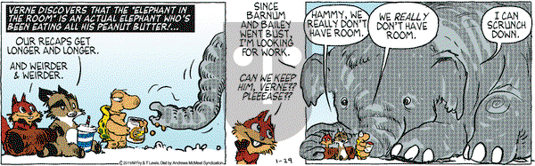 Over the Hedge on Tuesday January 29, 2019 Comic Strip