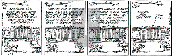 Doonesbury on Monday March 19, 1973 Comic Strip