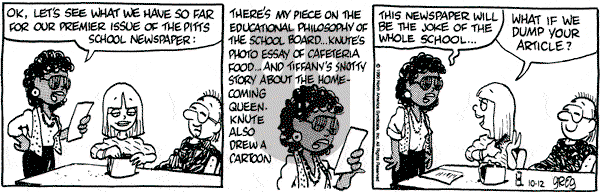Luann on Friday October 12, 1990 Comic Strip