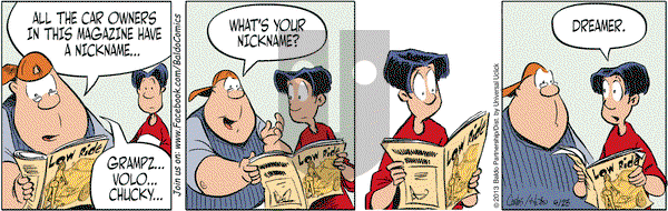 Baldo on Thursday April 25, 2013 Comic Strip
