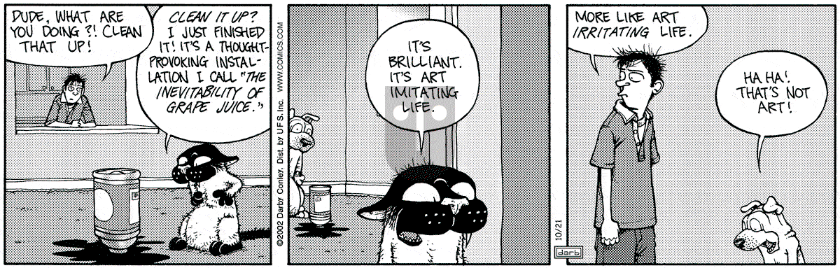 Get Fuzzy - Monday October 21, 2002 Comic Strip