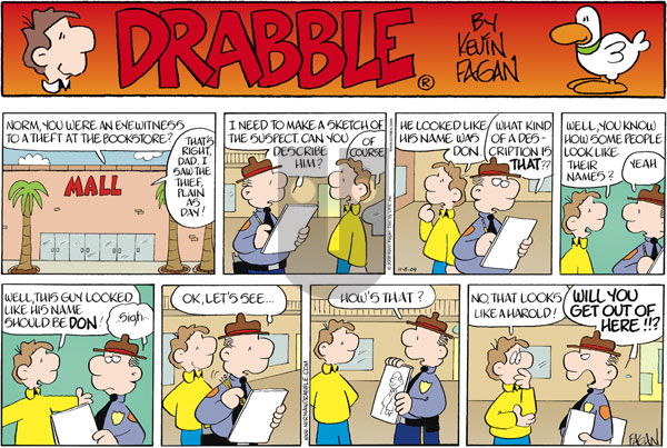 Drabble on Sunday November 8, 2009 Comic Strip