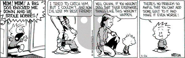 Calvin and Hobbes on Monday May 26, 1986 Comic Strip
