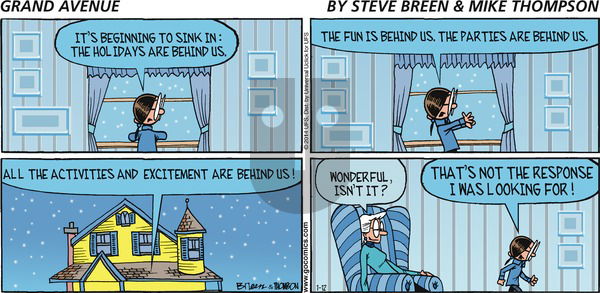Grand Avenue on Sunday January 12, 2014 Comic Strip