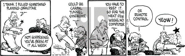 Betty on Wednesday November 26, 1997 Comic Strip