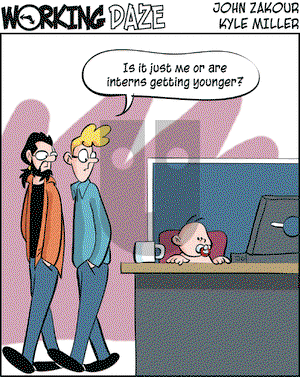 Working Daze on Saturday September 27, 2003 Comic Strip
