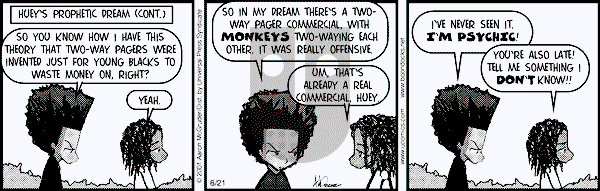 The Boondocks on Thursday January 22, 2009 Comic Strip