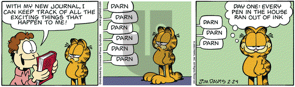 Garfield on Monday February 24, 2003 Comic Strip