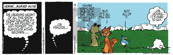 Over the Hedge on Friday December 1, 2006 Comic Strip