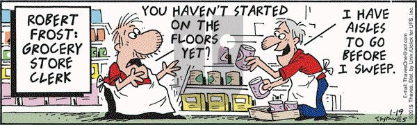 Frank and Ernest on Monday January 19, 2015 Comic Strip