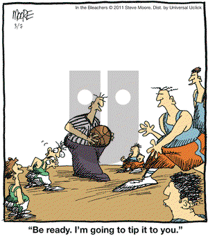 In the Bleachers on Monday March 7, 2011 Comic Strip