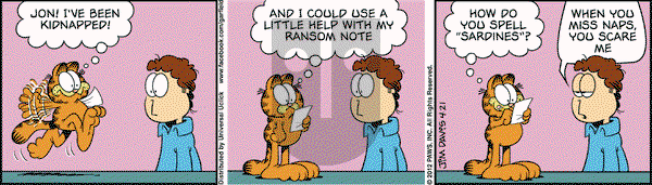 Garfield on Saturday April 21, 2012 Comic Strip