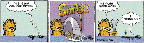 Garfield on Saturday March 24, 2001 Comic Strip