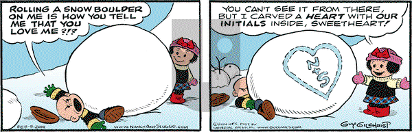 Nancy on Wednesday February 5, 2014 Comic Strip