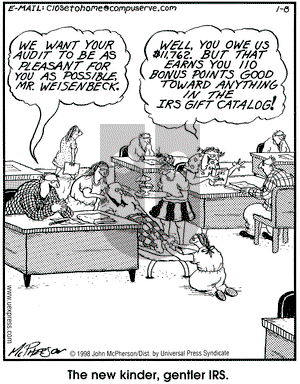 Close to Home on Wednesday February 11, 1998 Comic Strip