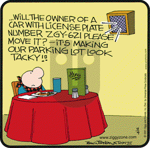 Ziggy on Monday April 9, 2001 Comic Strip