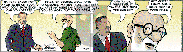 Alley Oop on Saturday July 27, 2013 Comic Strip