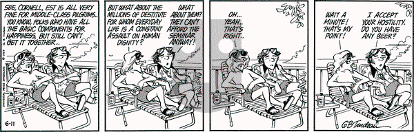 Doonesbury on Saturday June 11, 1977 Comic Strip