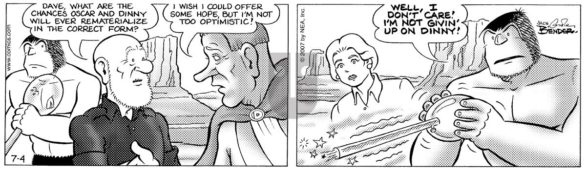 Alley Oop - Wednesday July 4, 2007 Comic Strip
