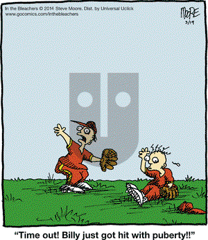 In the Bleachers on Wednesday March 19, 2014 Comic Strip