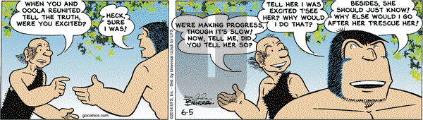 Alley Oop on Thursday June 5, 2014 Comic Strip