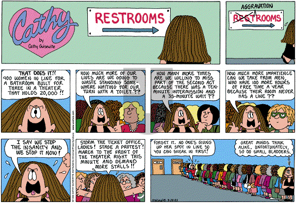 Cathy Classics - Sunday September 28, 2003 Comic Strip