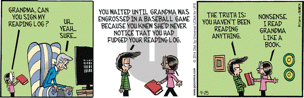 Grand Avenue on Thursday September 25, 2014 Comic Strip