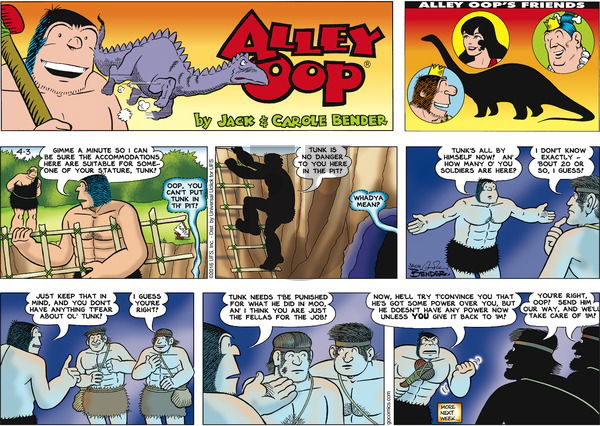 Alley Oop on Sunday April 3, 2016 Comic Strip