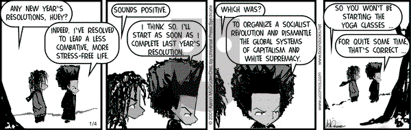 The Boondocks on Thursday January 4, 2001 Comic Strip