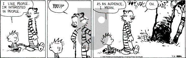 Calvin and Hobbes - Saturday July 31, 1993 Comic Strip