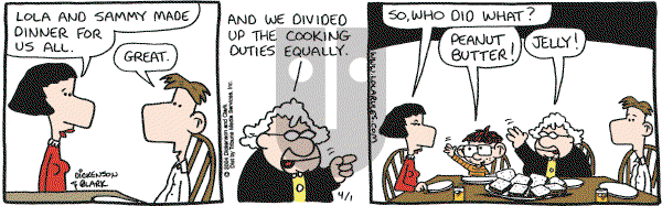 Lola - Thursday April 1, 2004 Comic Strip