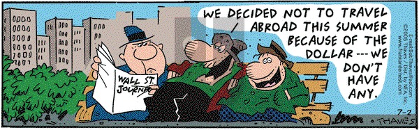 Frank and Ernest on Saturday July 2, 2005 Comic Strip