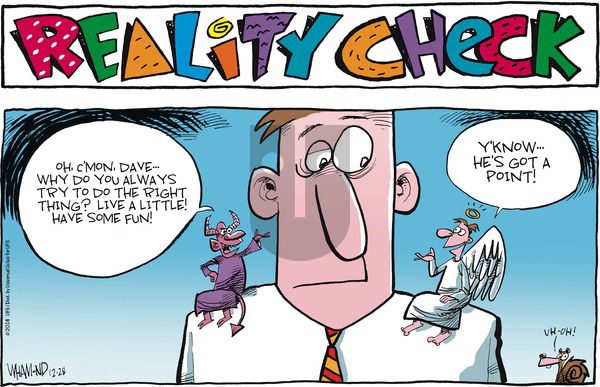 Reality Check on Sunday December 28, 2014 Comic Strip
