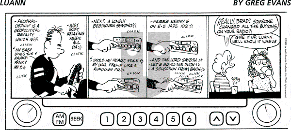 Luann on Sunday August 7, 1994 Comic Strip