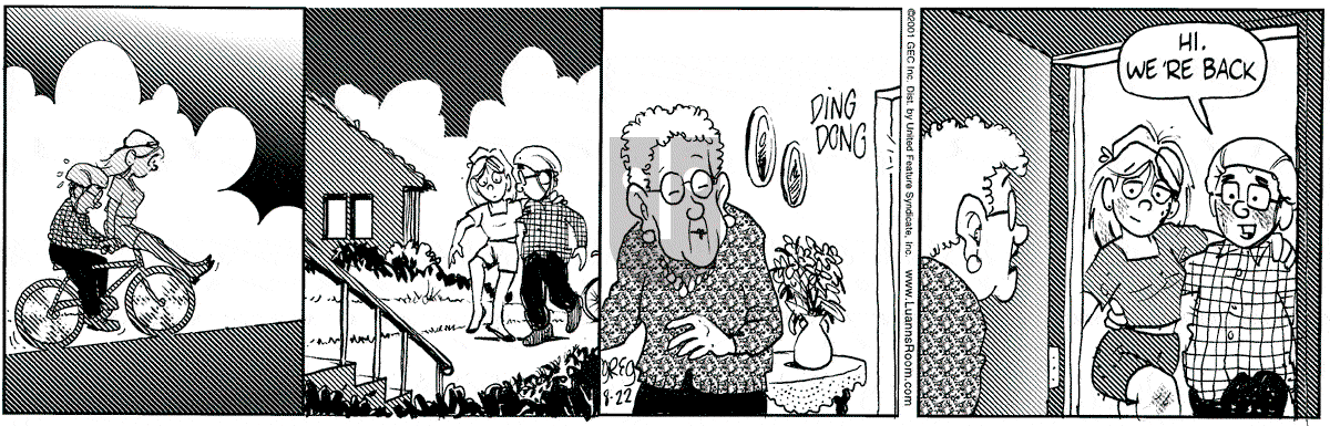 Luann - Wednesday August 22, 2001 Comic Strip