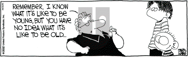 The Buckets on Thursday April 25, 2002 Comic Strip