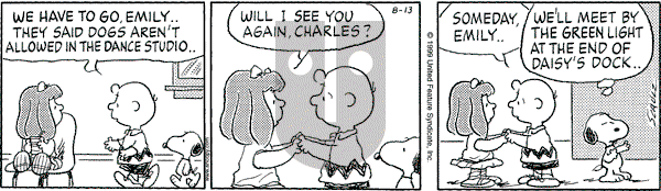 Peanuts - Friday August 13, 1999 Comic Strip
