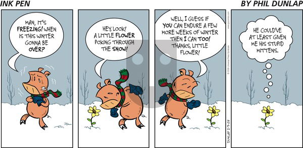 Ink Pen on Sunday February 3, 2008 Comic Strip