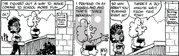 Luann on Monday September 18, 1989 Comic Strip