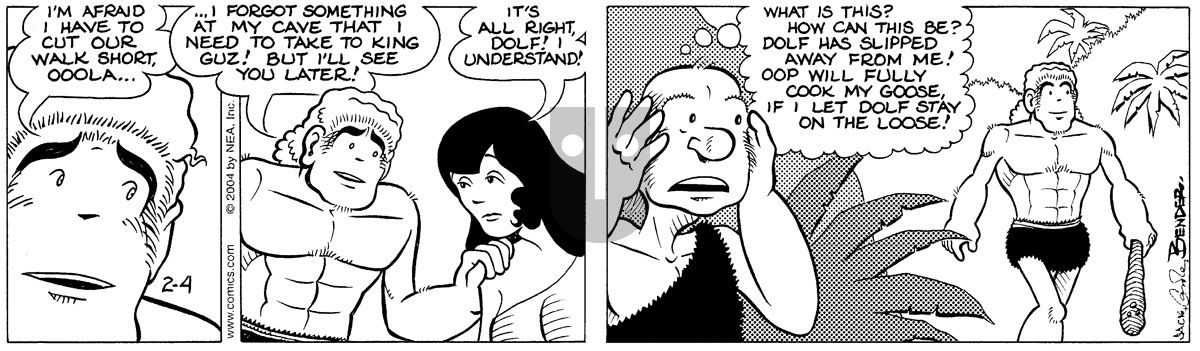 Alley Oop - Wednesday February 4, 2004 Comic Strip