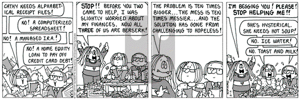 Cathy Classics on Saturday April 19, 1997 Comic Strip