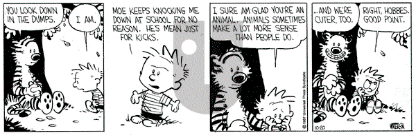 Calvin and Hobbes on Tuesday October 20, 1987 Comic Strip