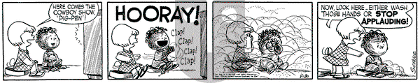 Peanuts on Monday August 30, 1954 Comic Strip