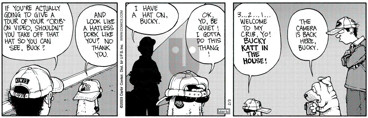 Get Fuzzy - Monday February 3, 2003 Comic Strip
