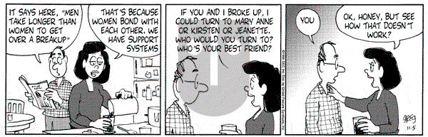 Luann on Tuesday November 5, 1996 Comic Strip