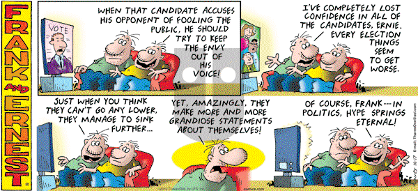 Frank and Ernest on Sunday October 17, 2010 Comic Strip