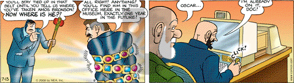 Alley Oop on Monday July 13, 2009 Comic Strip