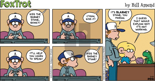 FoxTrot on Sunday March 17, 2024 Comic Strip