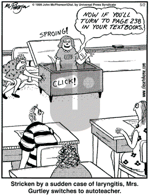Close to Home on Tuesday May 2, 2006 Comic Strip
