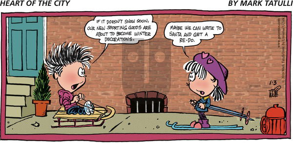 Heart of the City on Sunday January 3, 2016 Comic Strip